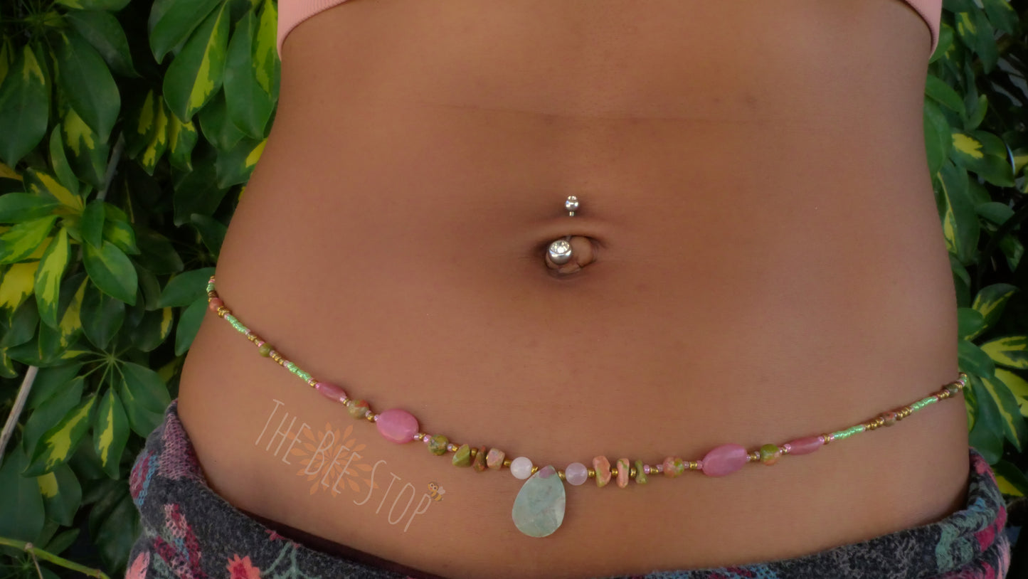 Watermelon Bubblegum 》Waist Beads