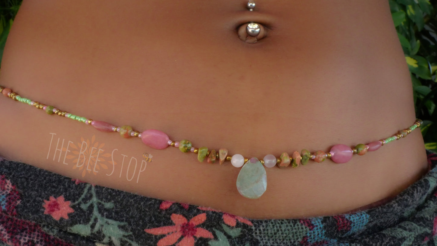 Watermelon Bubblegum 》Waist Beads