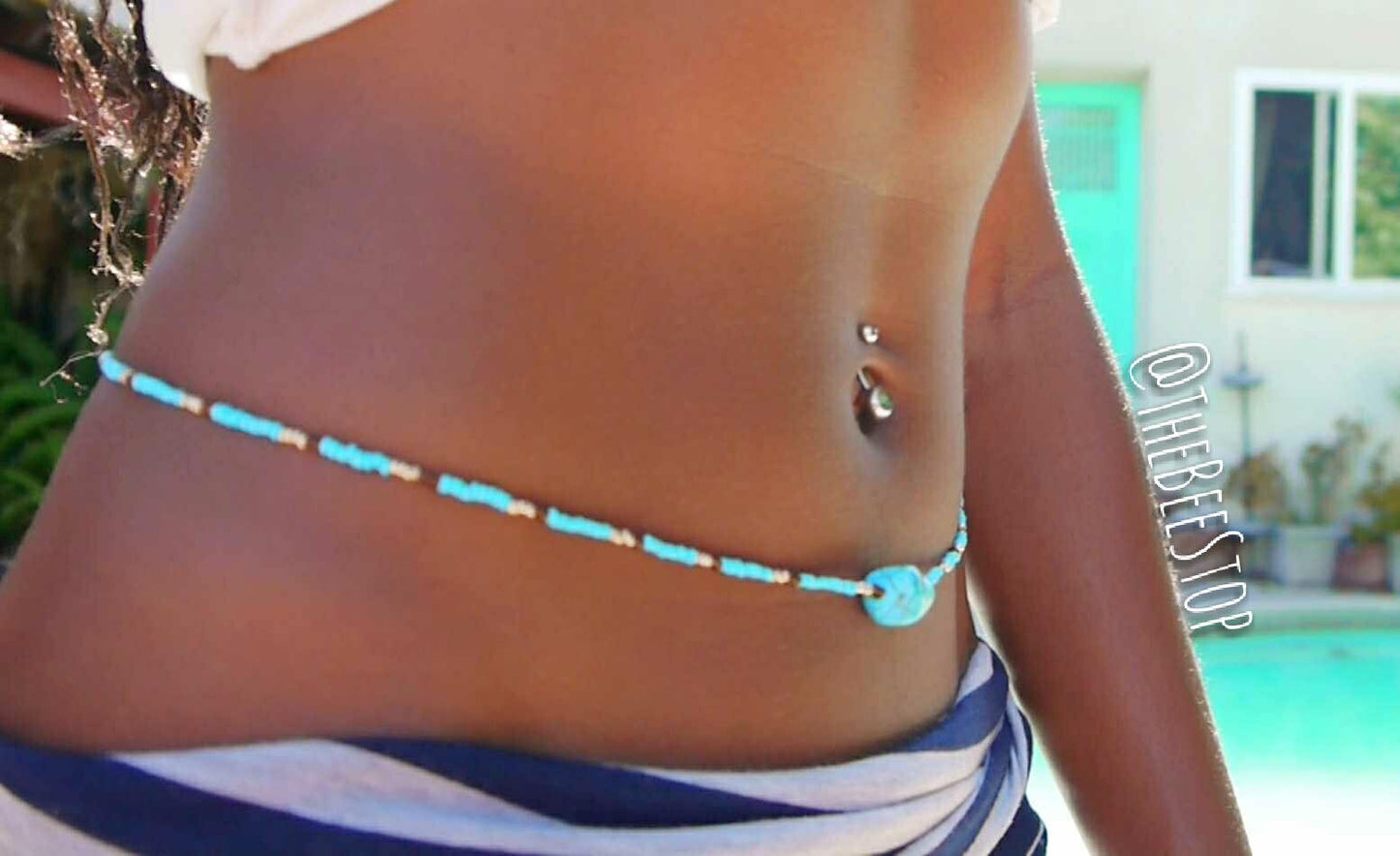 Turquoise Love  》Waist Beads