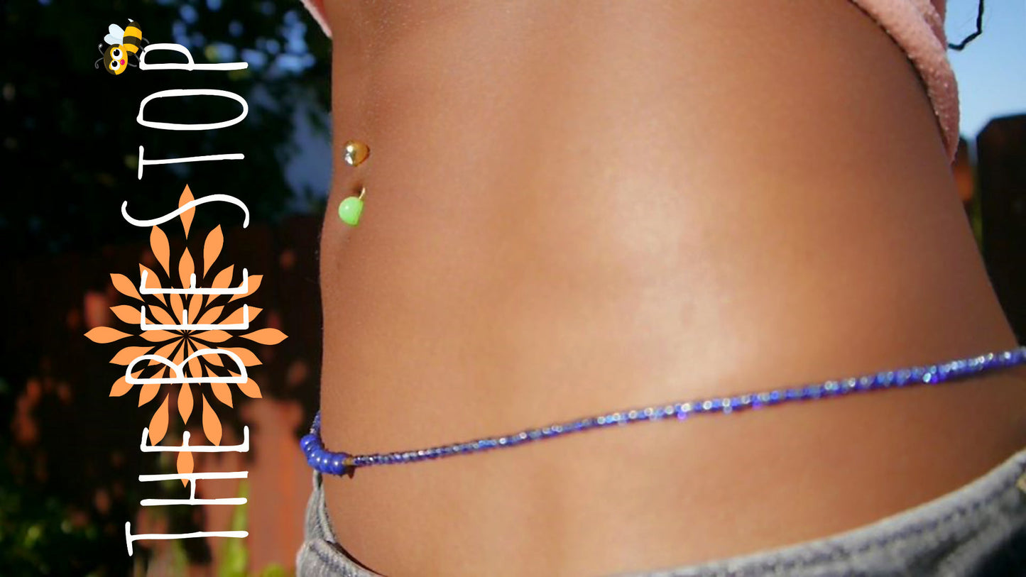 True Blue 》Waist Beads