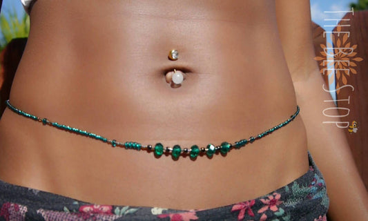 Teal Waters 》Waist Beads