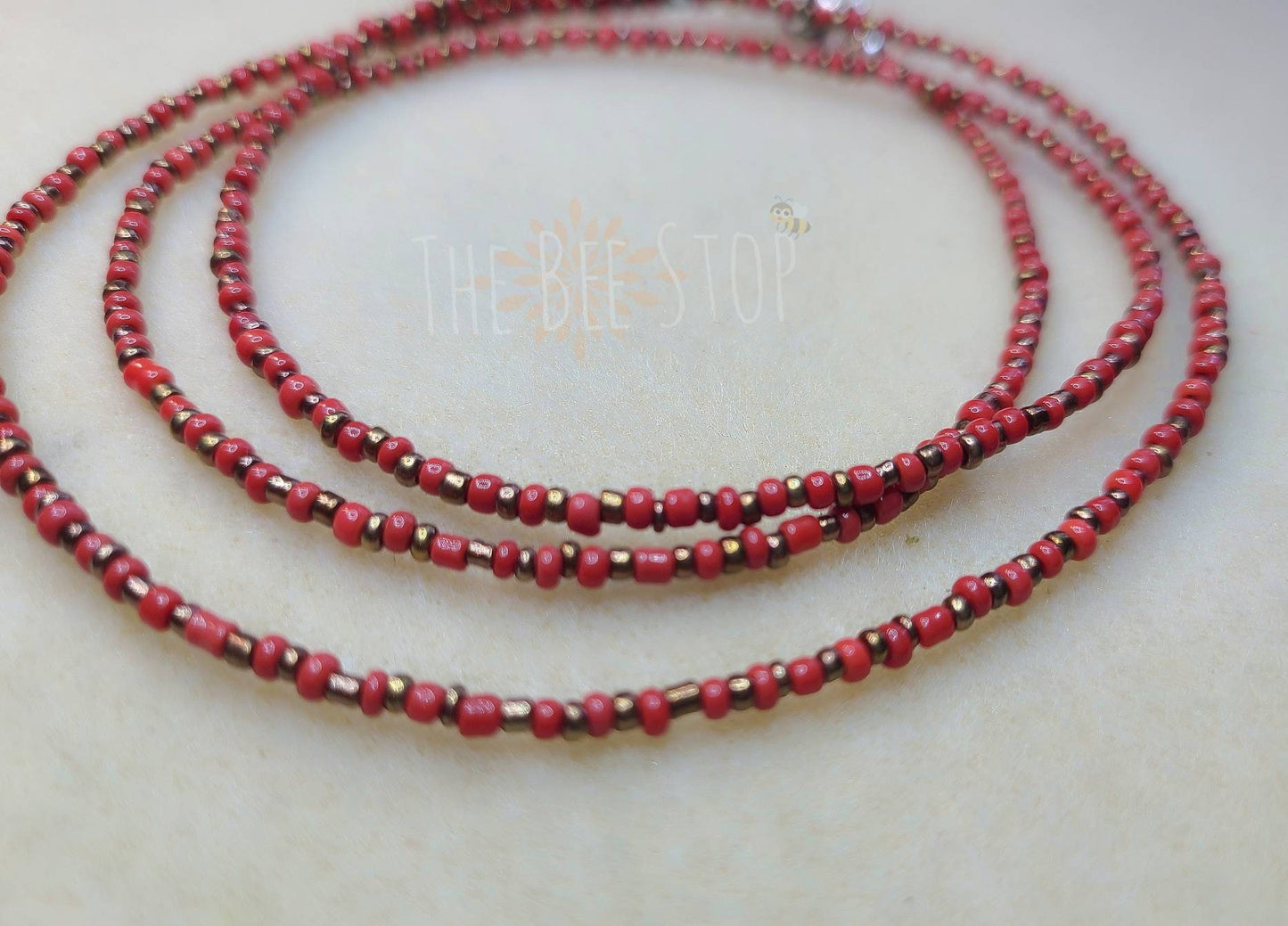 Bronze n' Red 》Waist Beads